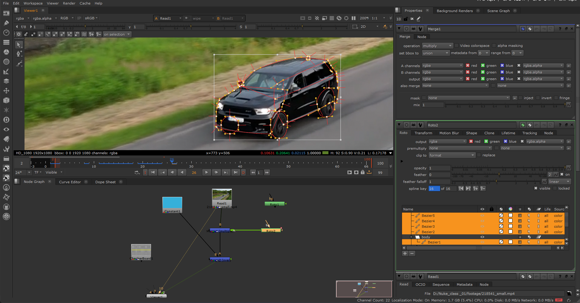 Nuke Node Graph Screenshot